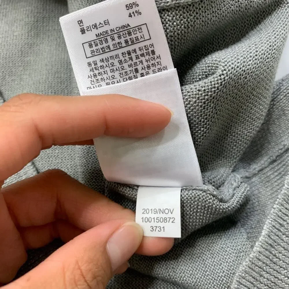 Brooks Brothers Vest Boys L Large Grey Blue Fleece Coolmax Cotton Blend Full Zip